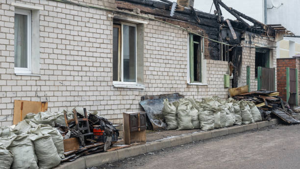 Professional Fire Damage Removal technician working in Riverton, NJ